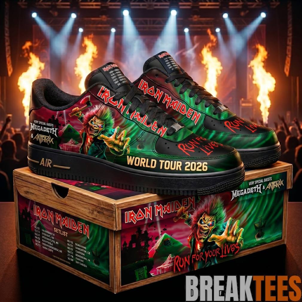 Iron Maiden World Tour 2026 Special Air Force 1 Shoes