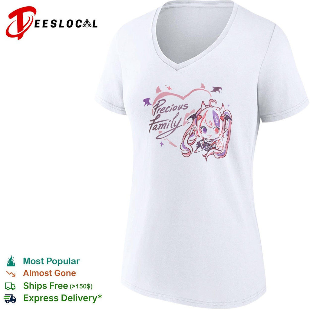 Ironmouse Precious Family VTuber Anime Chibi Character Kawaii Demon shirt