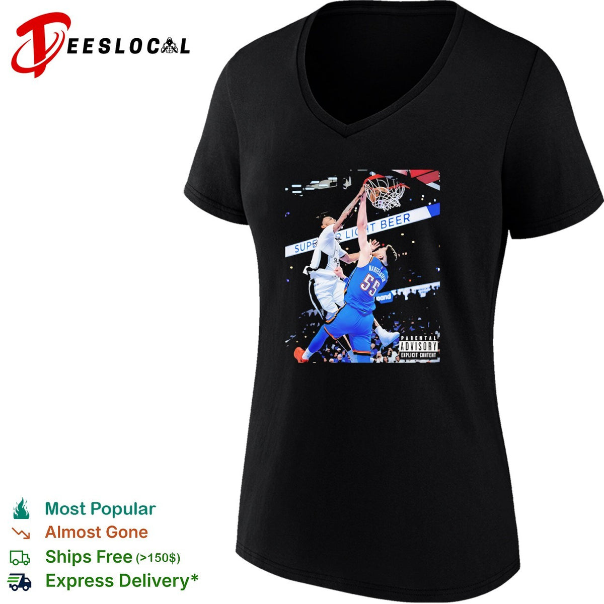 Isaiah Hartenstein Oklahoma City Thunder vs San Antonio Spurs NBA shirt