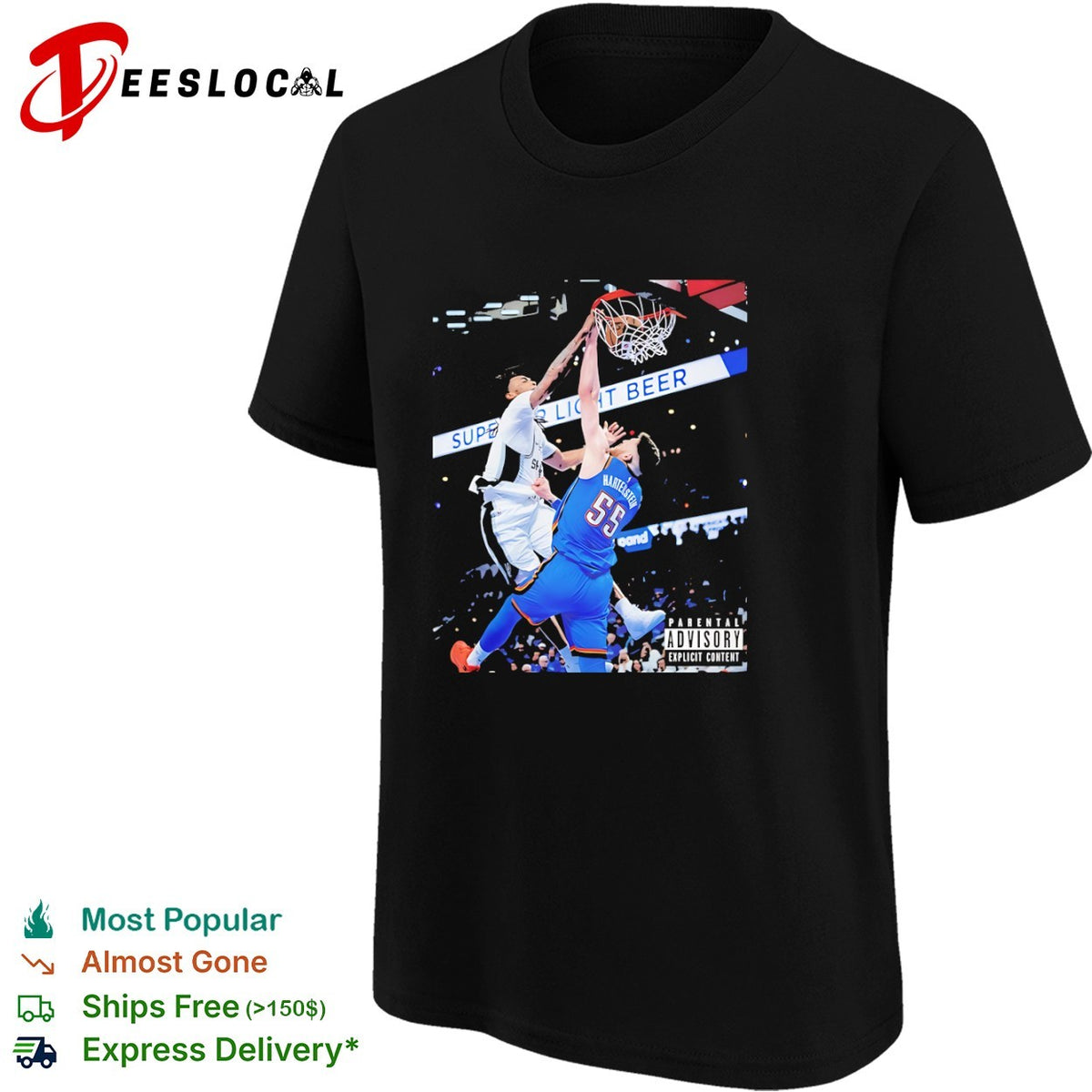 Isaiah Hartenstein Oklahoma City Thunder vs San Antonio Spurs NBA shirt