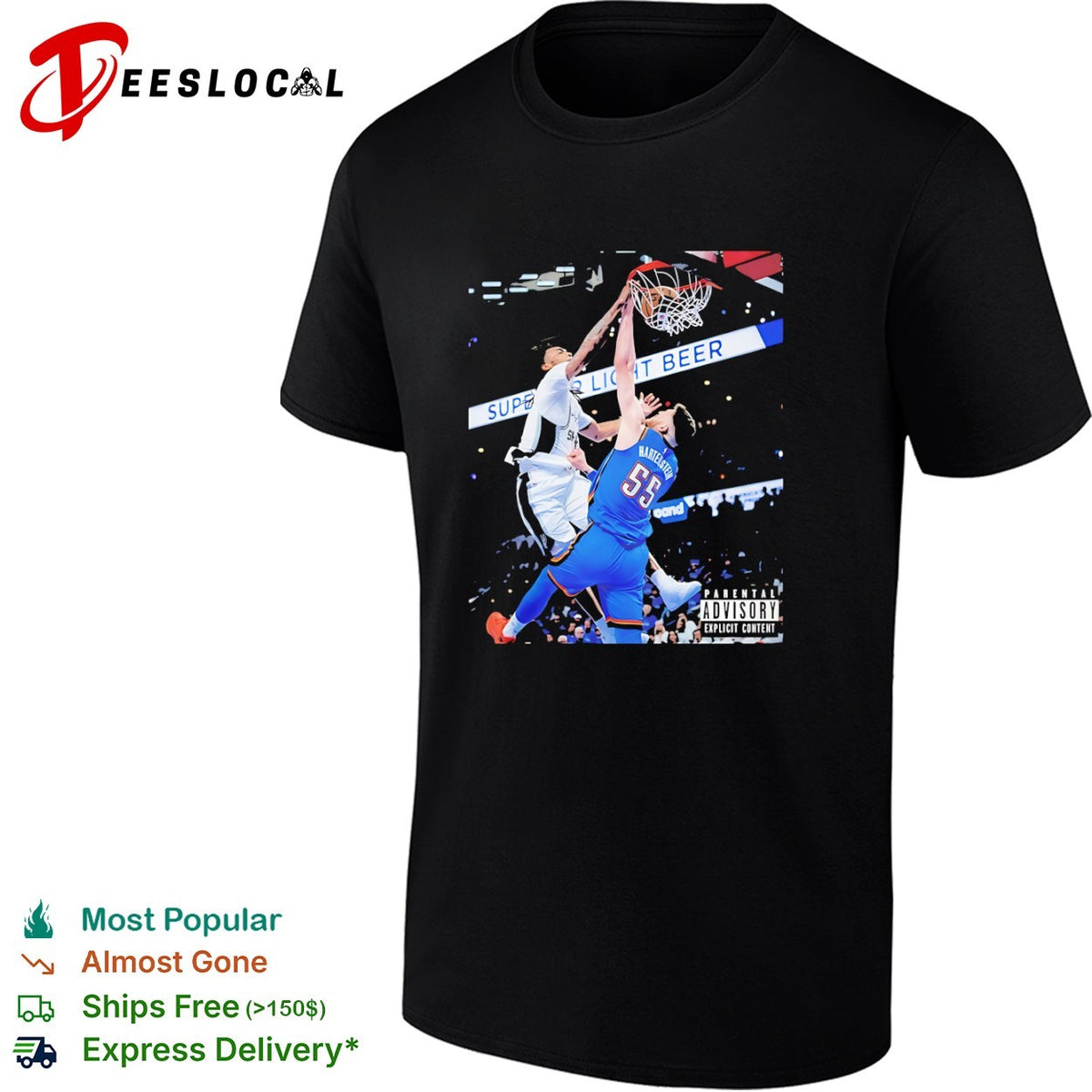 Isaiah Hartenstein Oklahoma City Thunder vs San Antonio Spurs NBA shirt