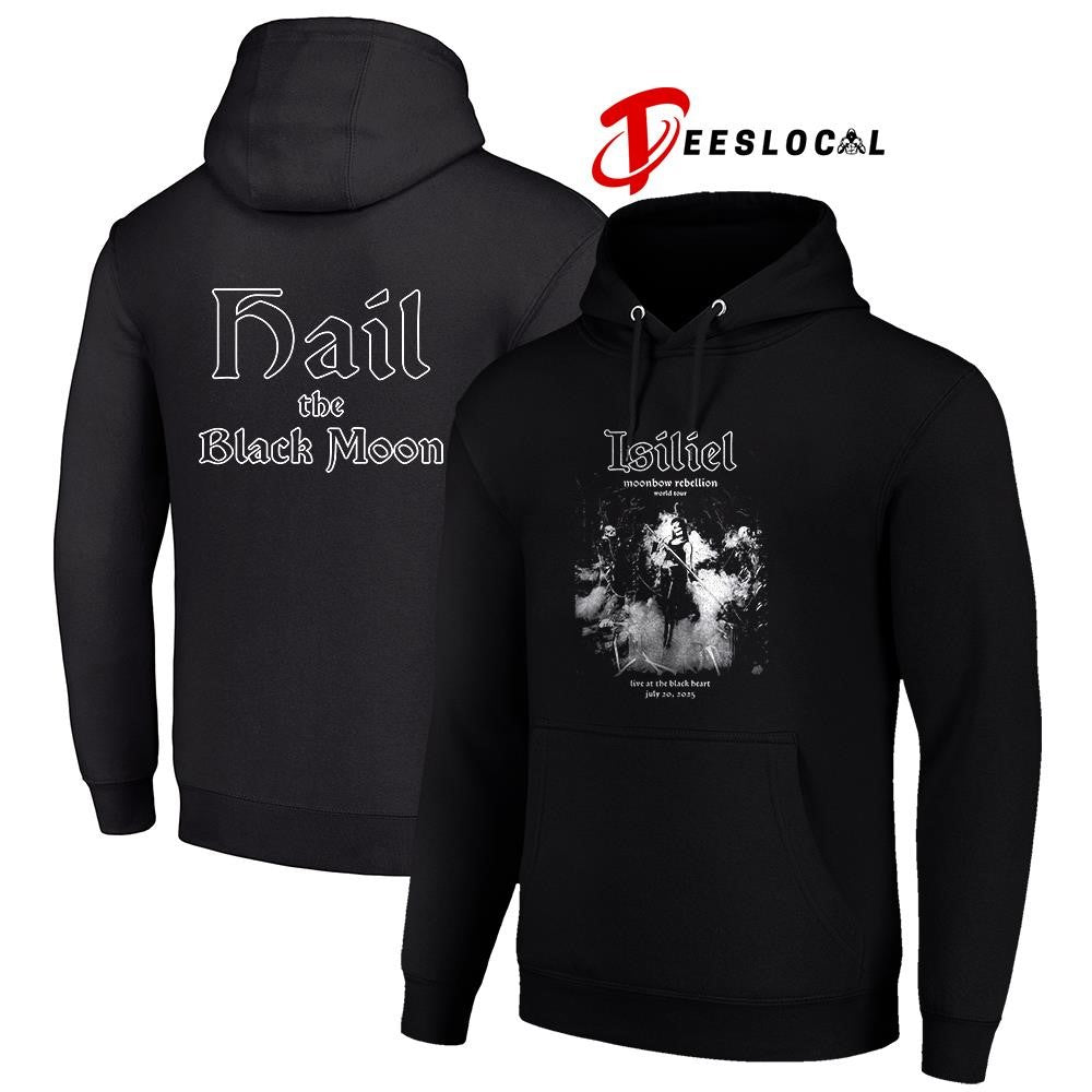 Isiliel Moonbow Rebellion world tour hail the Black Moon graphic shirt