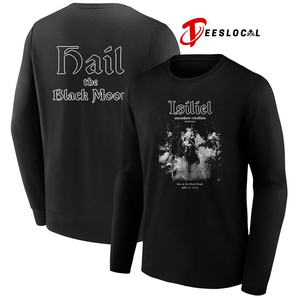 Isiliel Moonbow Rebellion world tour hail the Black Moon graphic shirt