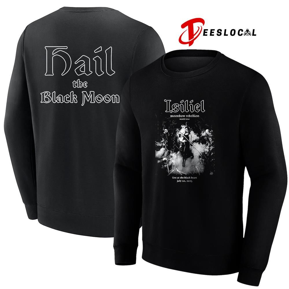 Isiliel Moonbow Rebellion world tour hail the Black Moon graphic shirt