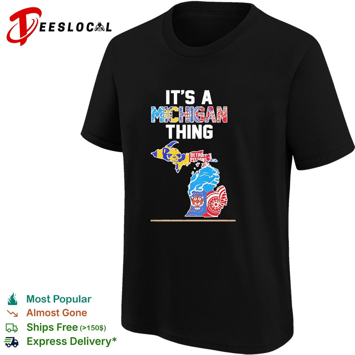 It is a Michigan thing Detroit Pistons Lions Tigers Red Wings and Wolverines shirt