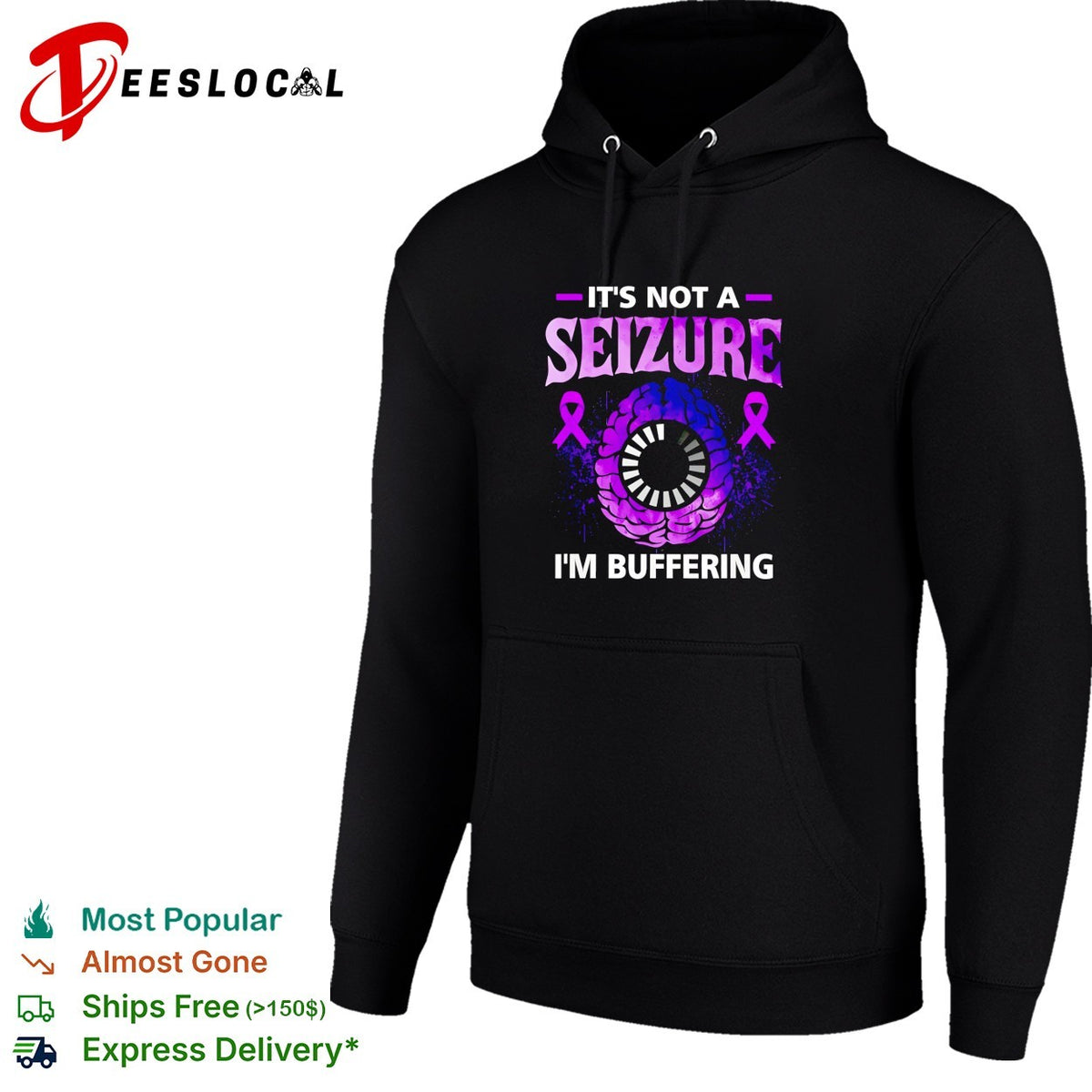 It is not a seizure I am buffering brain awareness epilepsy ribbon shirt