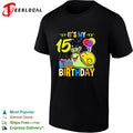 It s My 15 Birthday Snail Cake Balloons Celebration Party Gift Toddler Youth shirt