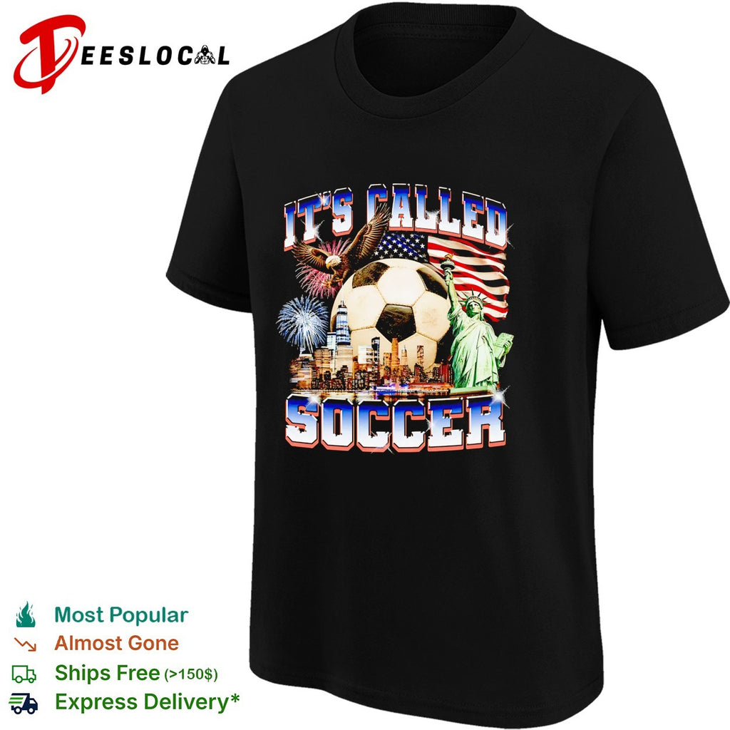 It’s called soccer New York skyline statue of liberty fireworks shirt