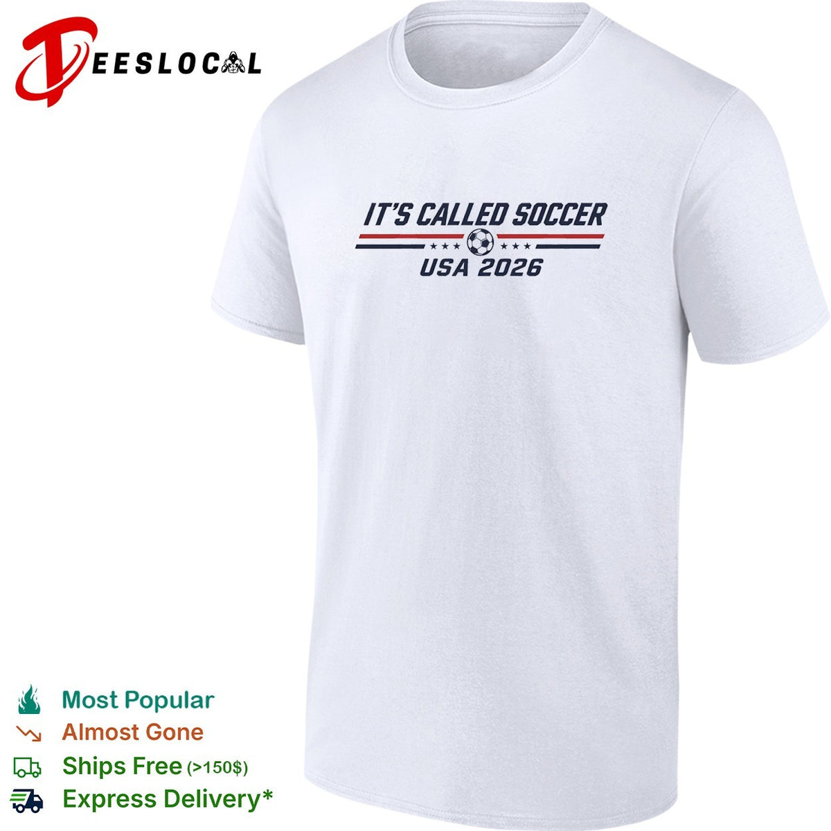 It’s called soccer USA 2026 World Cup typography shirt