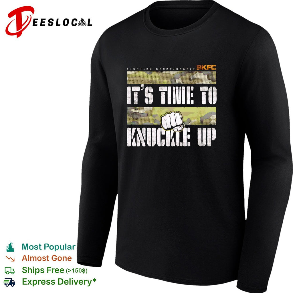 It’s time to knuckle up camouflage fist bare knuckle fighting championship shirt