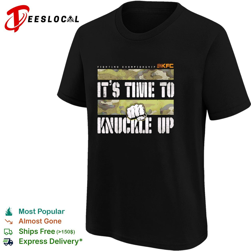 It’s time to knuckle up camouflage fist bare knuckle fighting championship shirt