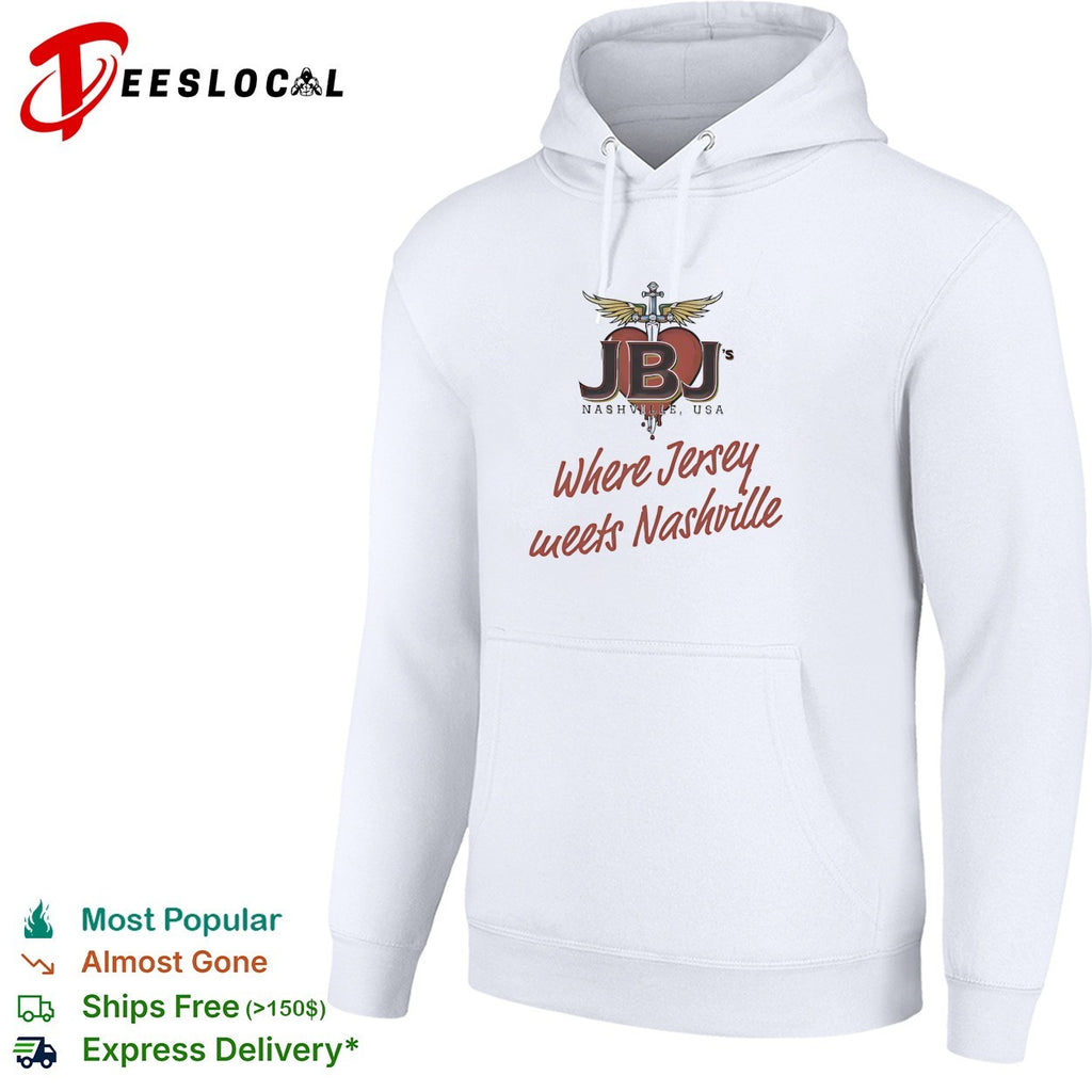 JBJ’s Nashville where Jersey meets Nashville logo shirt