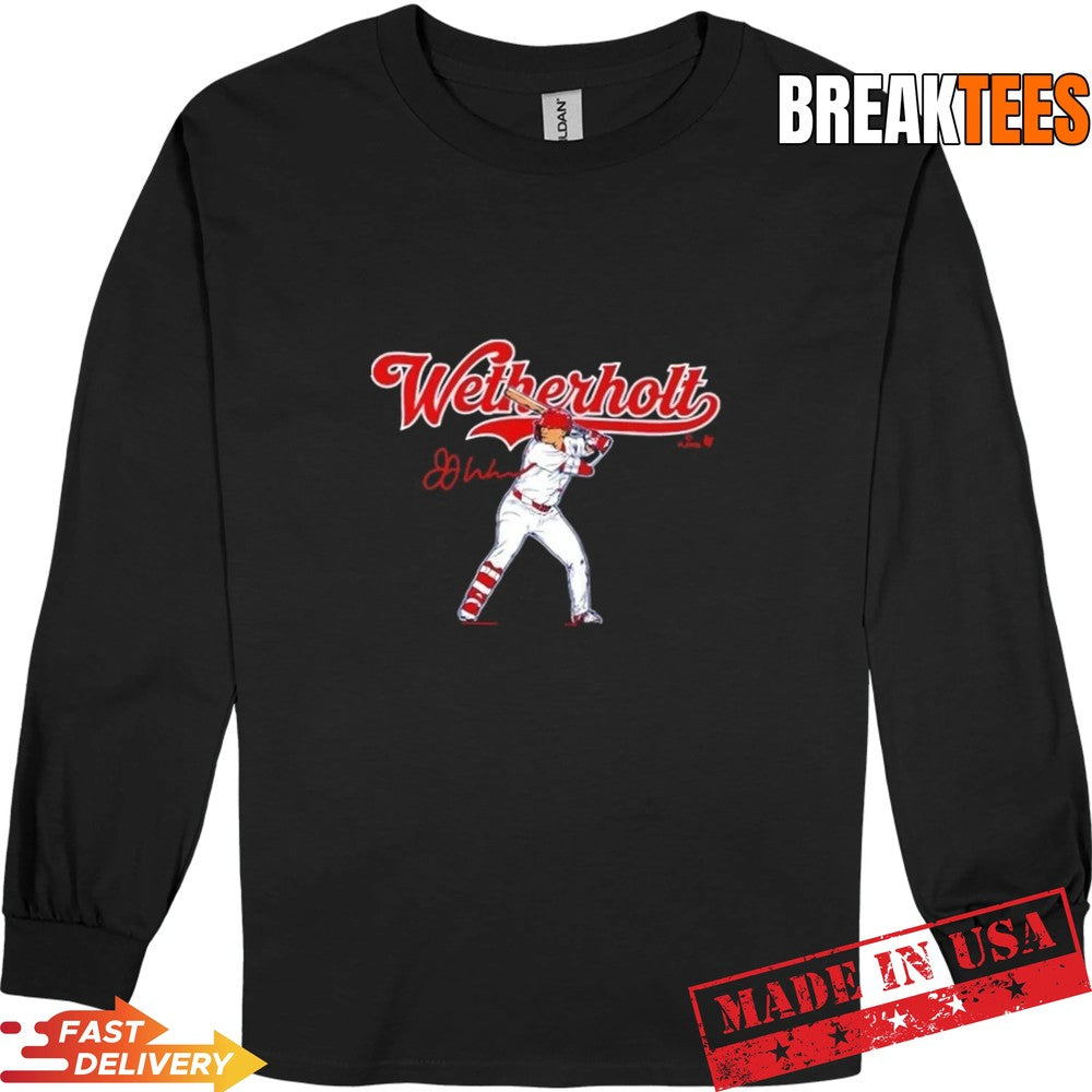 JJ Wetherholt St Louis Cardinals Signature Graphic T-Shirt
