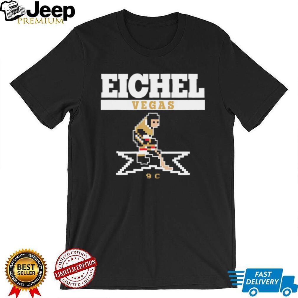 Jack Eichel Vegas Hockey Retro 8 Bit Pixel Art T Shirt
