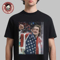 Jack Hughes Toothless Smile Photo Olympic Milano Cortina 2026 Gold Metal Men’s Hockey Champion T-Shirt