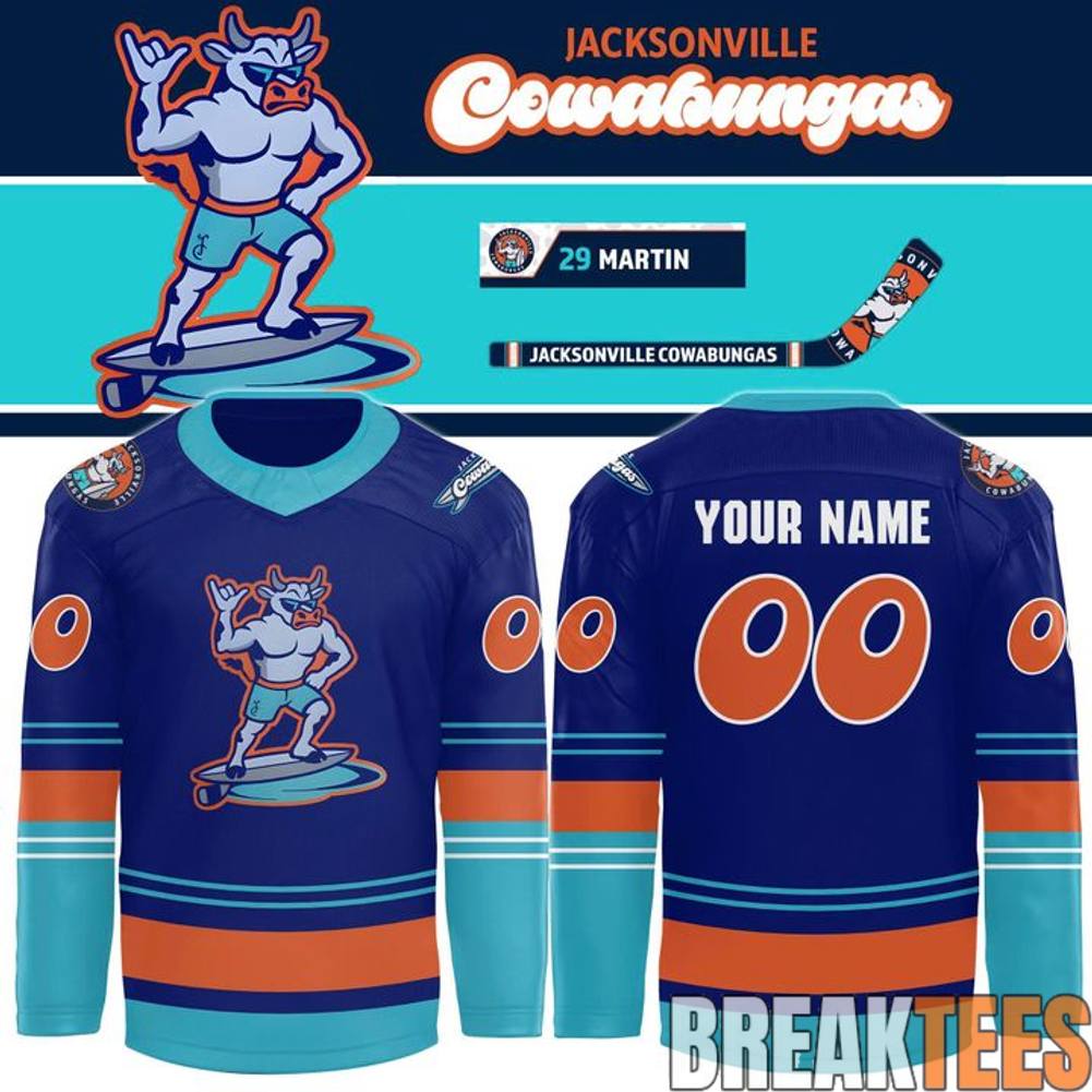 Jacksonville IceMen 2026 Cowabungas Hockey Jersey
