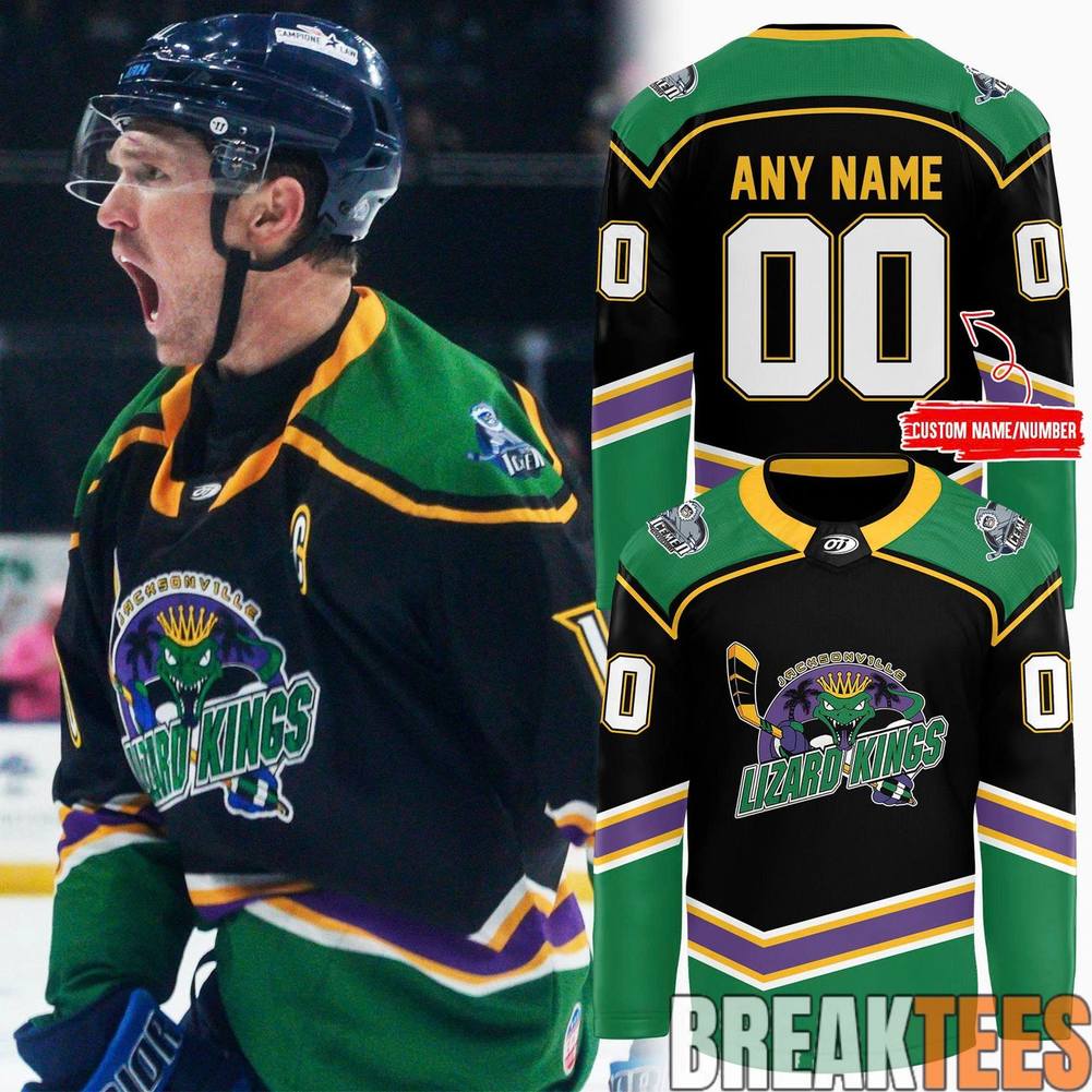 Jacksonville IceMen 2026 Lizard Kings Edition Custom Hockey Jersey