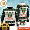 Jagermeister The Deer Big Logo For Wine Addict Snowflakes Knitting Holiday Ugly Sweater 2023