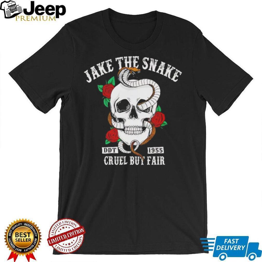 Jake The Snake DDT 1955 Cruel But Fair Skull T Shirt