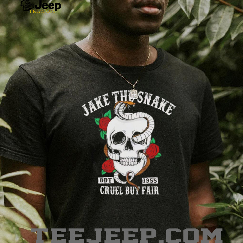 Jake The Snake DDT 1955 Cruel But Fair Skull T Shirt