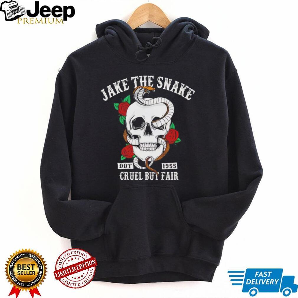 Jake The Snake DDT 1955 Cruel But Fair Skull T Shirt
