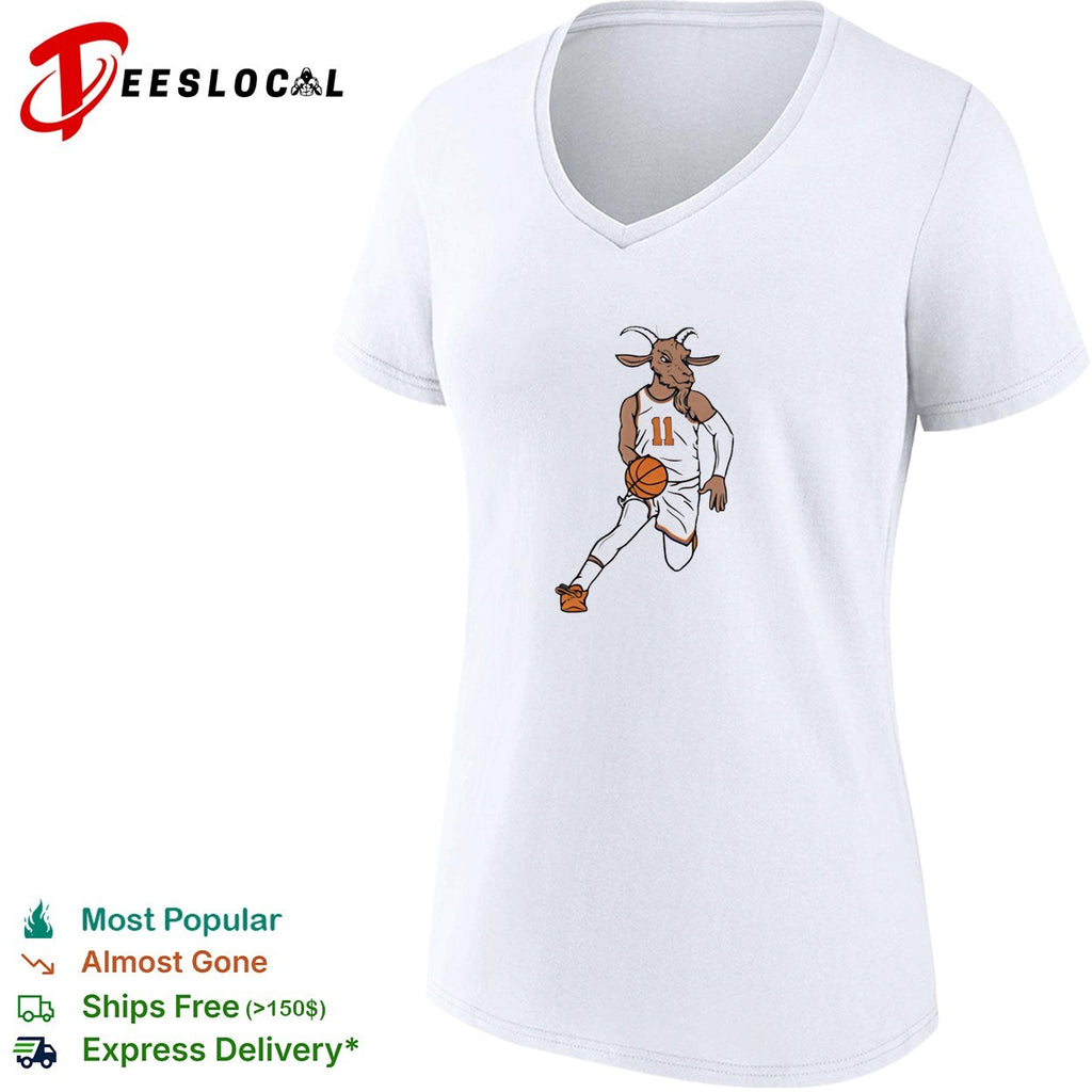 Jalen Brunson 11 GOAT head Knicks jersey dribbling basketball illustration shirt