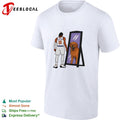 Jalen Brunson 11 Knicks jersey mirror reflection golden retriever dog humor art shirt