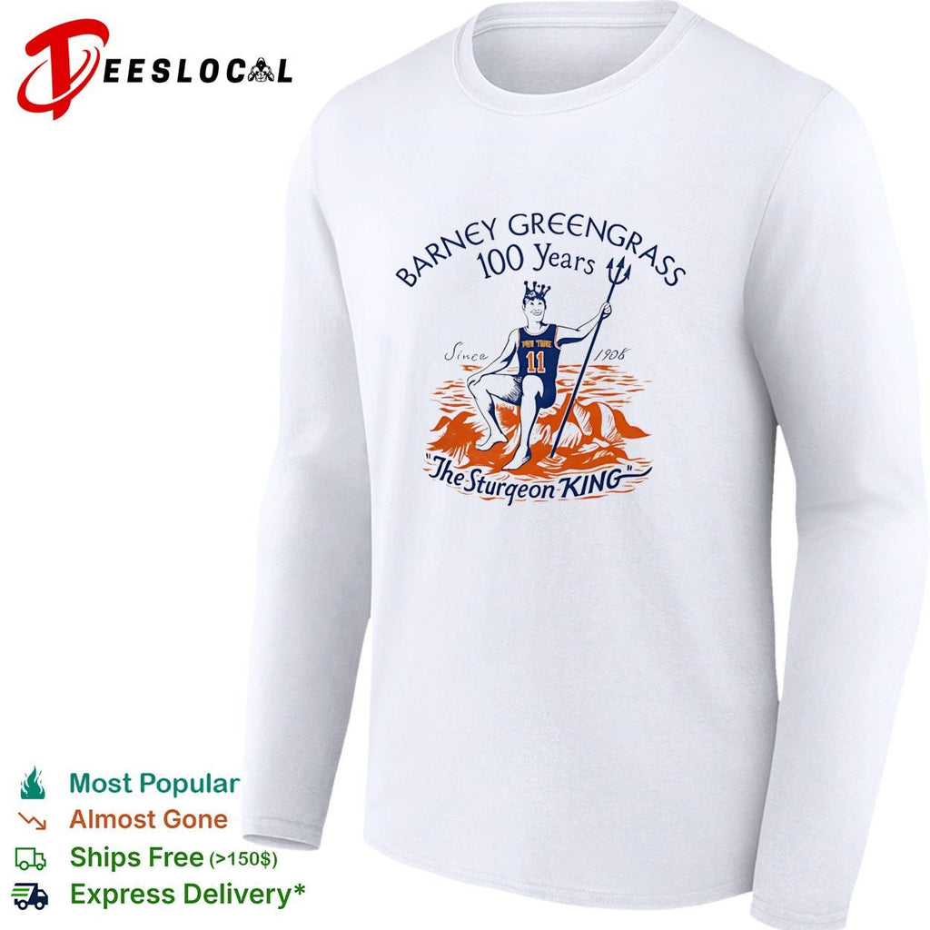Jalen Brunson Barney The Sturgeon king crown seated rocks trident since 1908 shirt