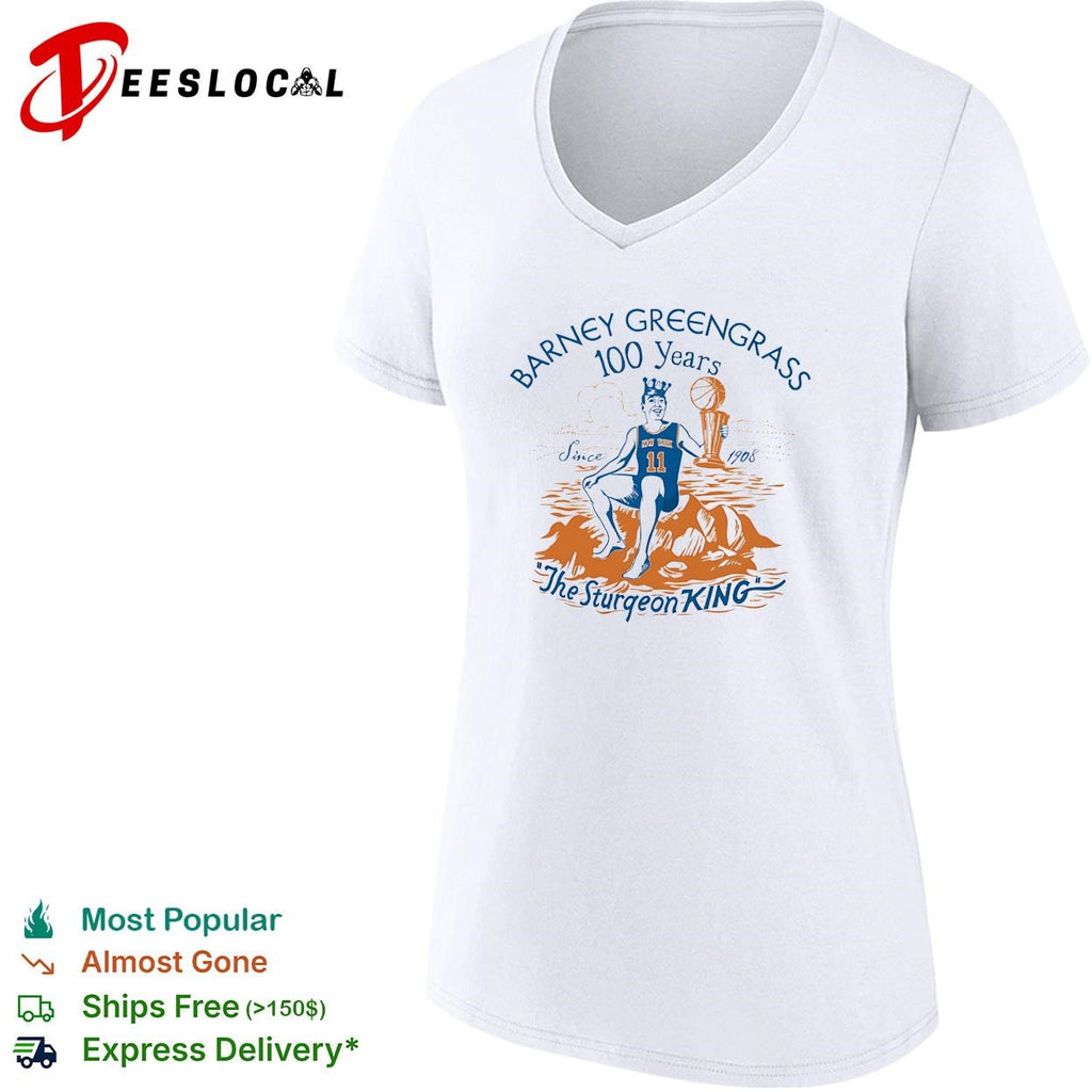 Jalen Brunson Barney The Sturgeon king crown seated rocks trophy since 1908 shirt