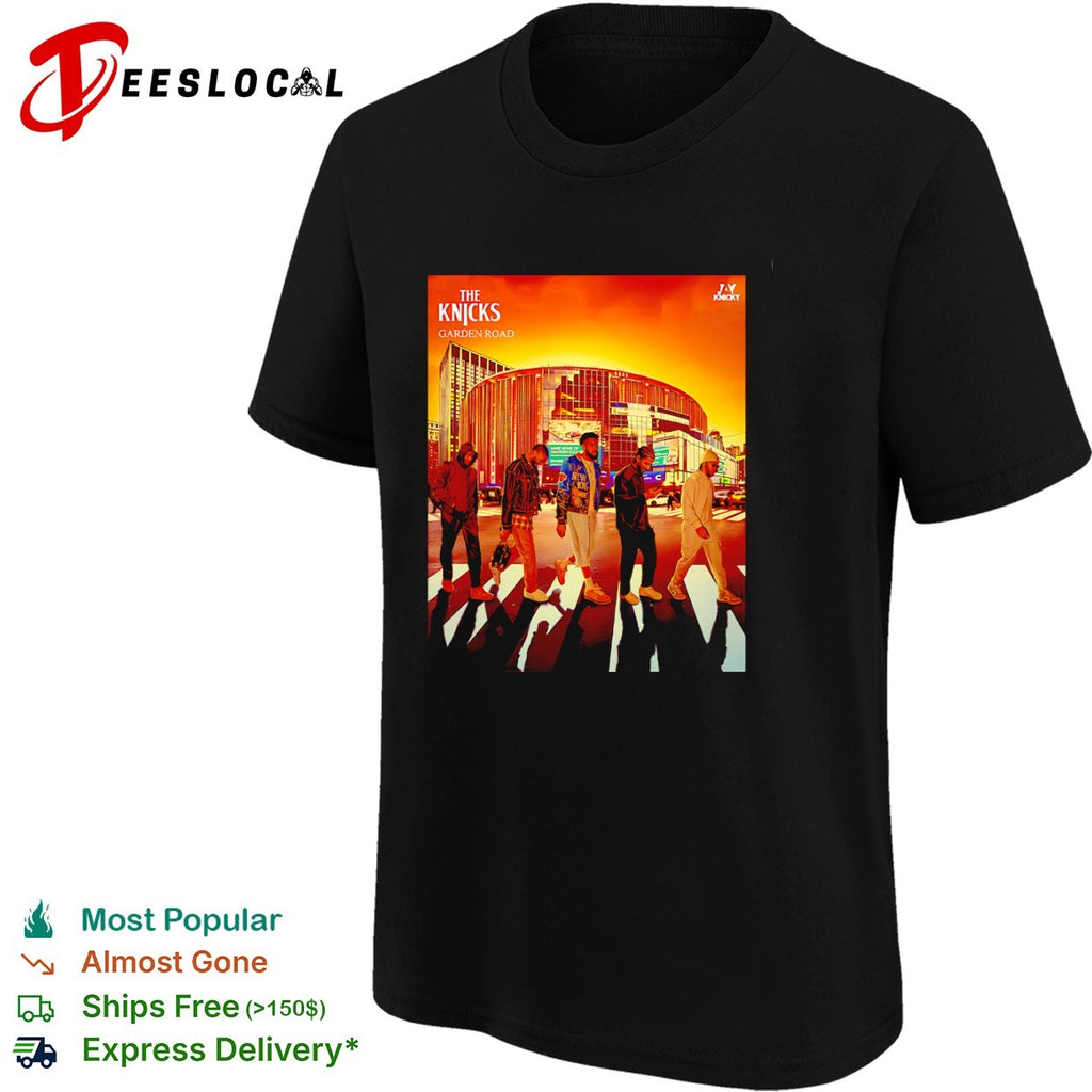 Jalen Brunson Karl-Anthony Towns The Knicks Garden walking across parody shirt