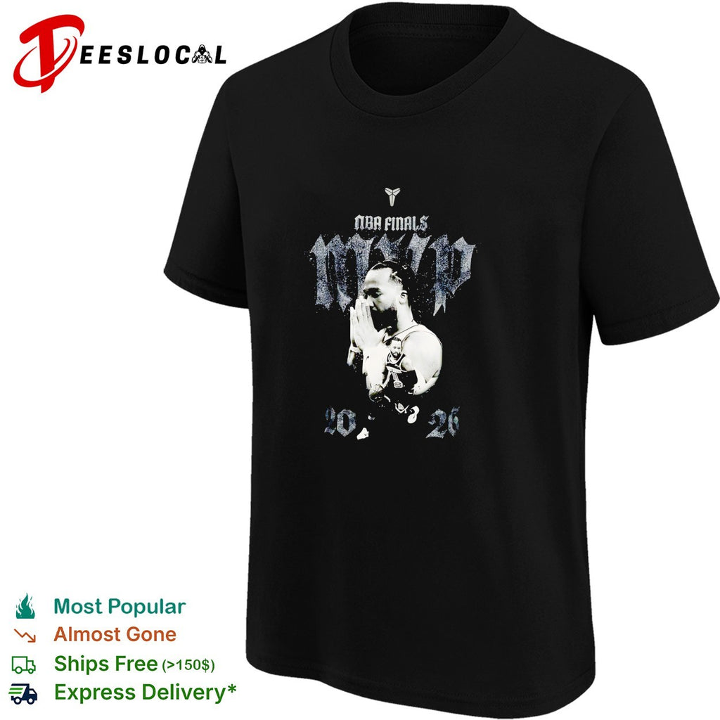 Jalen Brunson NBA Finals MVP 2026 praying hands monochrome photo poster shirt