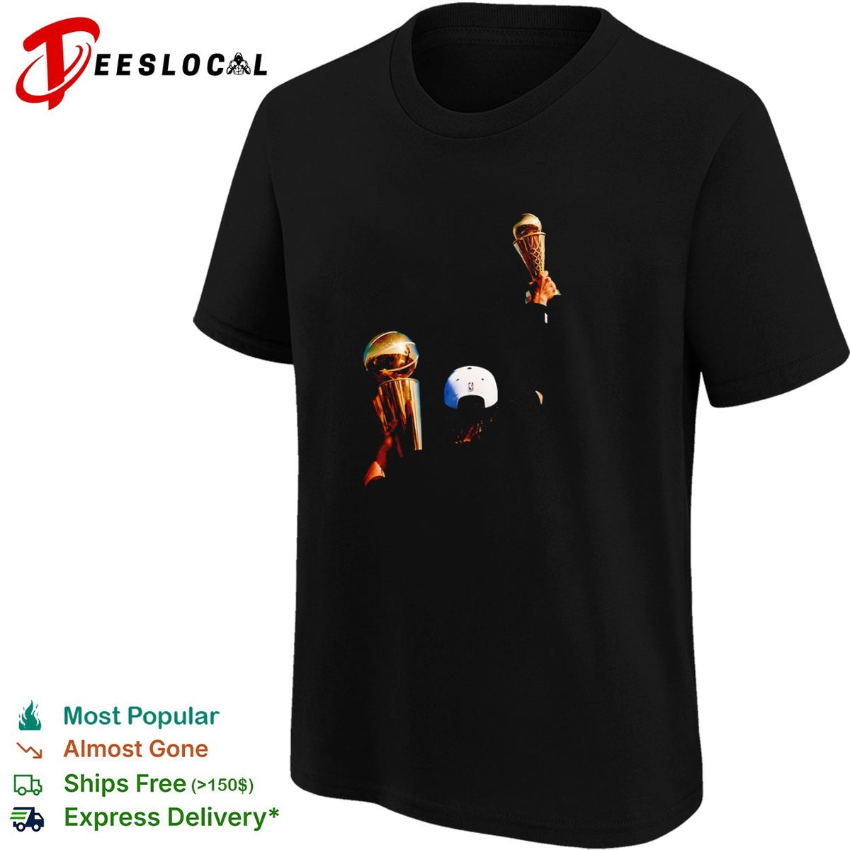 Jalen Brunson NY Knicks champion gold trophies shirt
