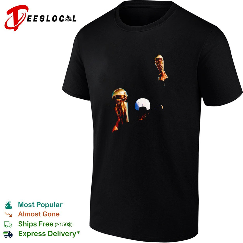 Jalen Brunson NY Knicks champion gold trophies shirt