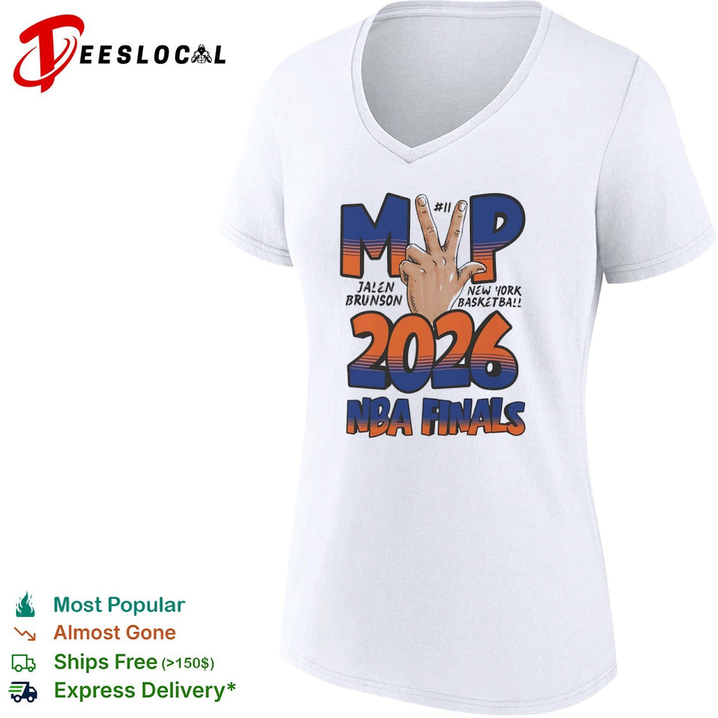 Jalen Brunson New York Basketball 2026 NBA Finals MVP 11 Hand Gesture shirt