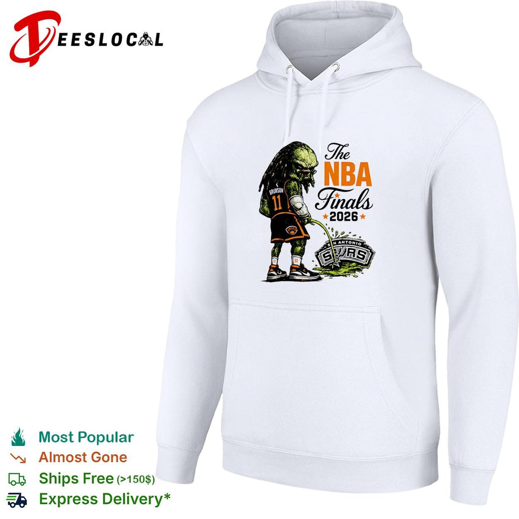 Jalen Brunson Predator Peeing On San Antonio Spurs Logo Parody Finals 2026 shirt