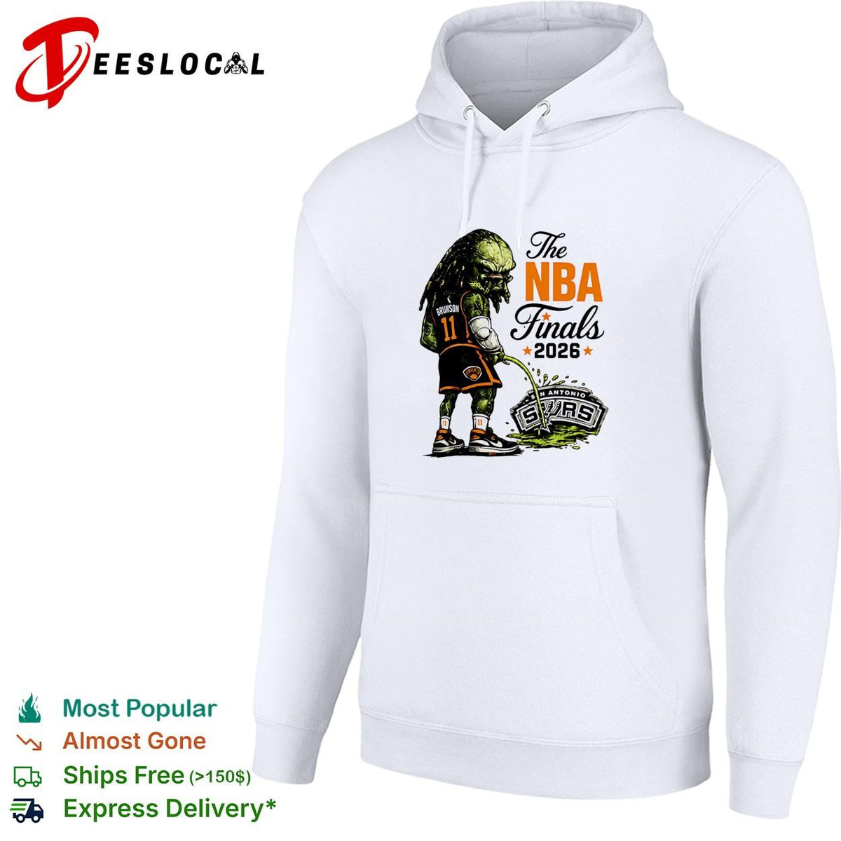 Jalen Brunson Predator Peeing On San Antonio Spurs Logo Parody Finals 2026 shirt