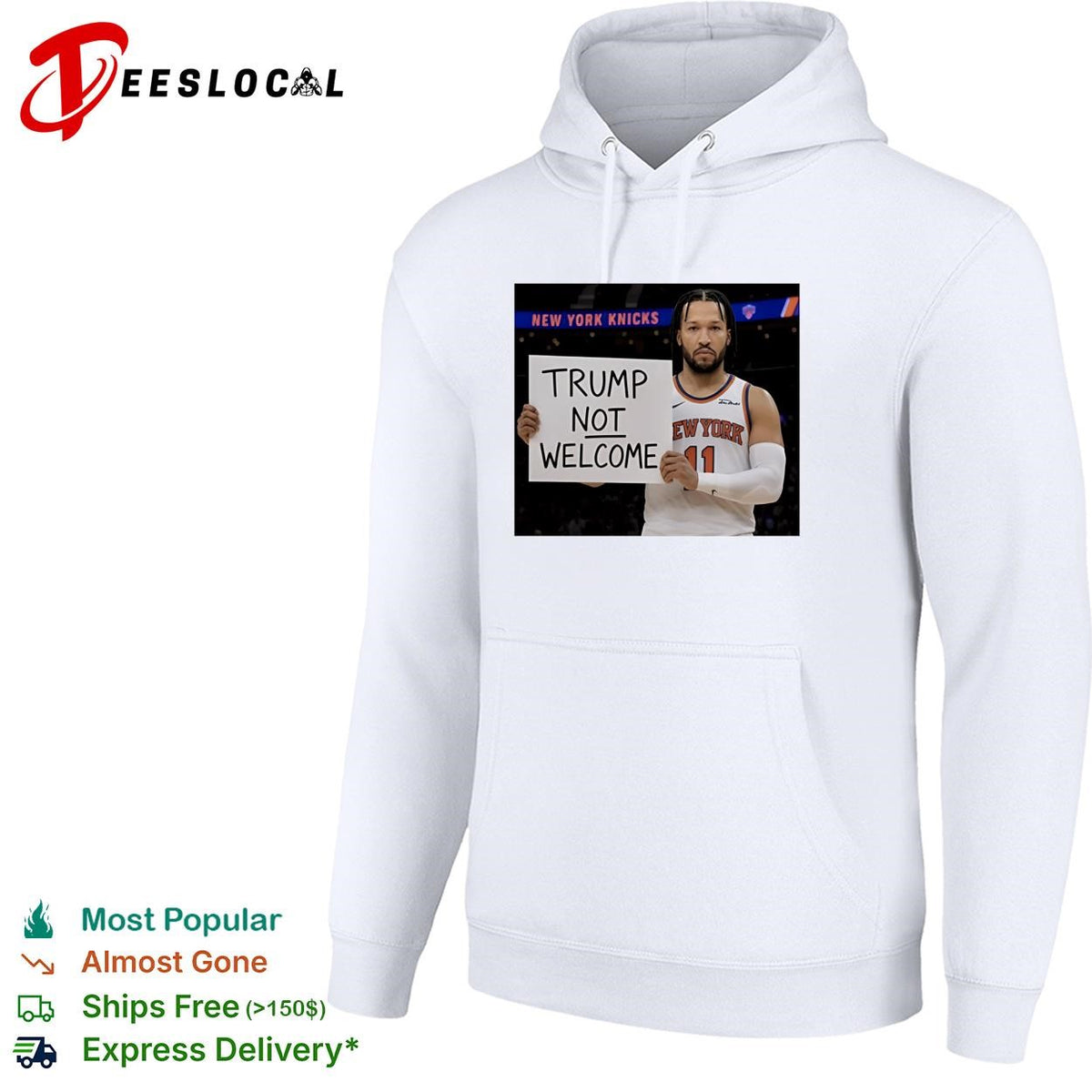 Jalen Brunson Trump Not Welcome Sign Anti Donald Trump Finals 2026 funny shirt