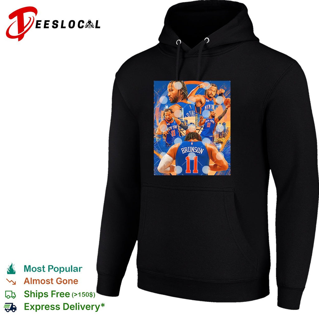 Jalen Brunson number 11 action collage mosaic portrait shirt