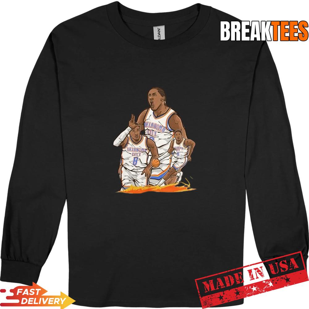 Jalen Williams J Dub Cartoon Style Oklahoma City Basketball Shirt