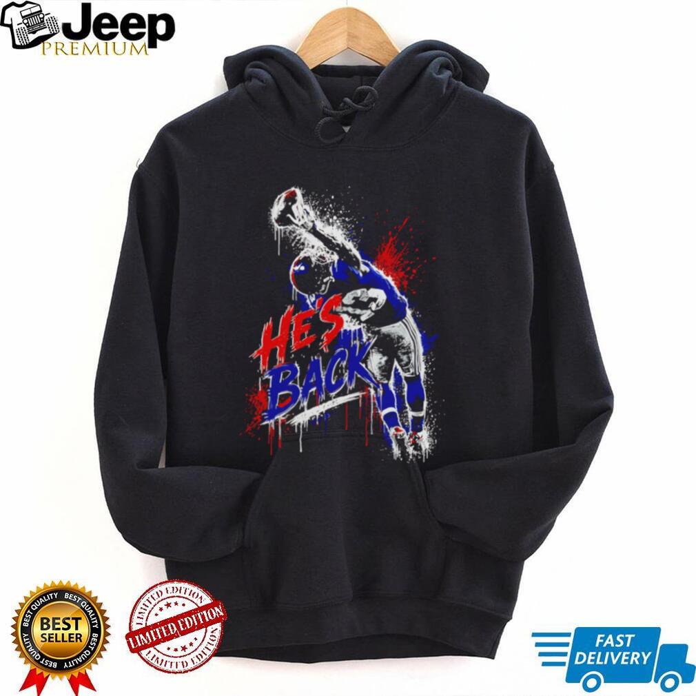 Jalin Hyatt New York Giants He’s Back 13 paint shirt