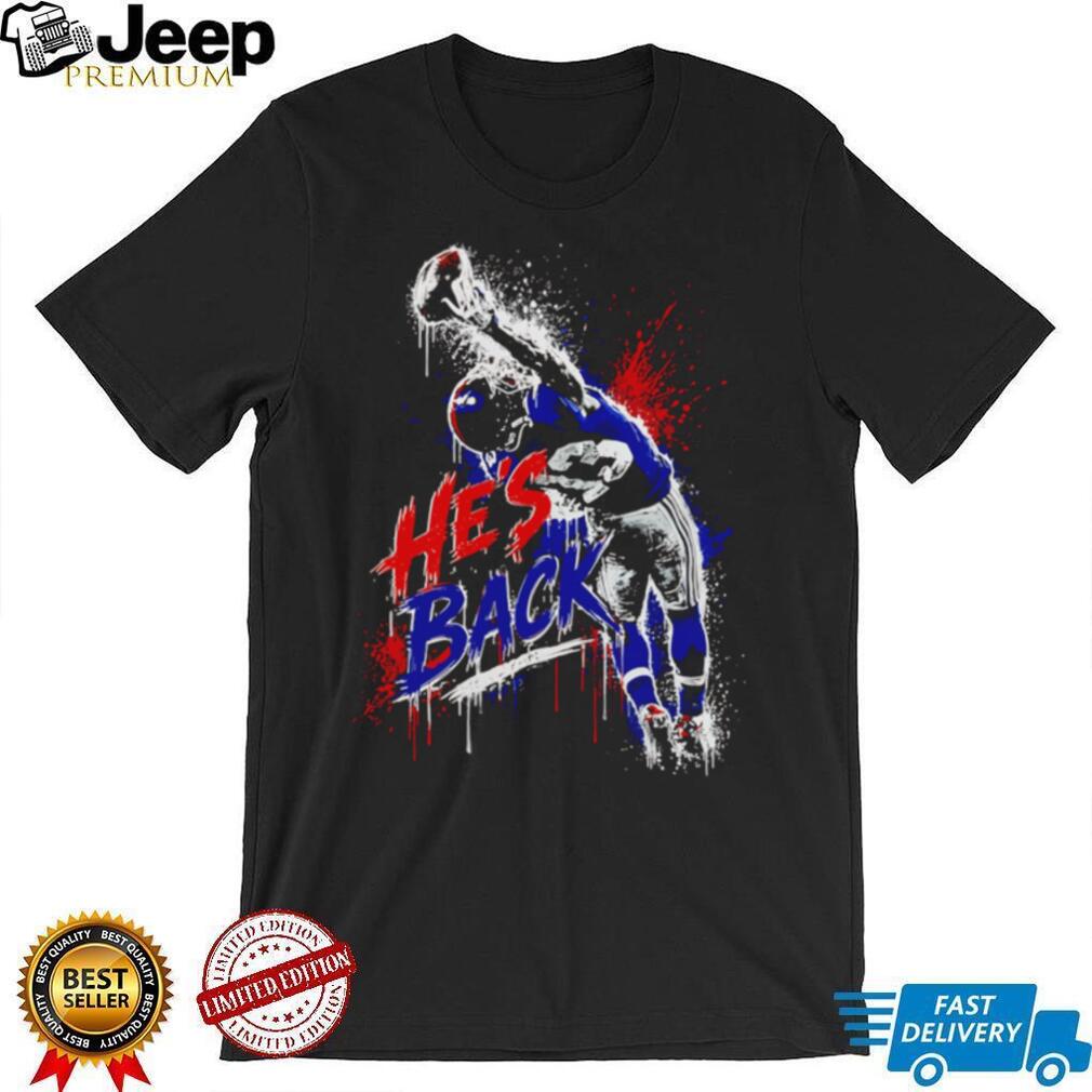 Jalin Hyatt New York Giants He’s Back 13 paint shirt
