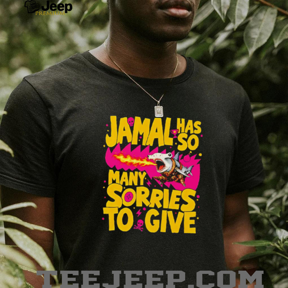 Jamal Has So Many Sorries Hammerhead Shark Funny Graphic T Shirt