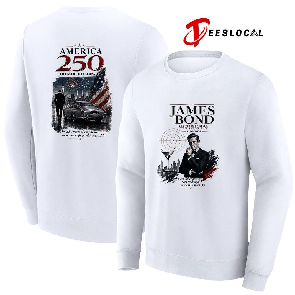 James Bond 250 years of American style steel and excellence shirt