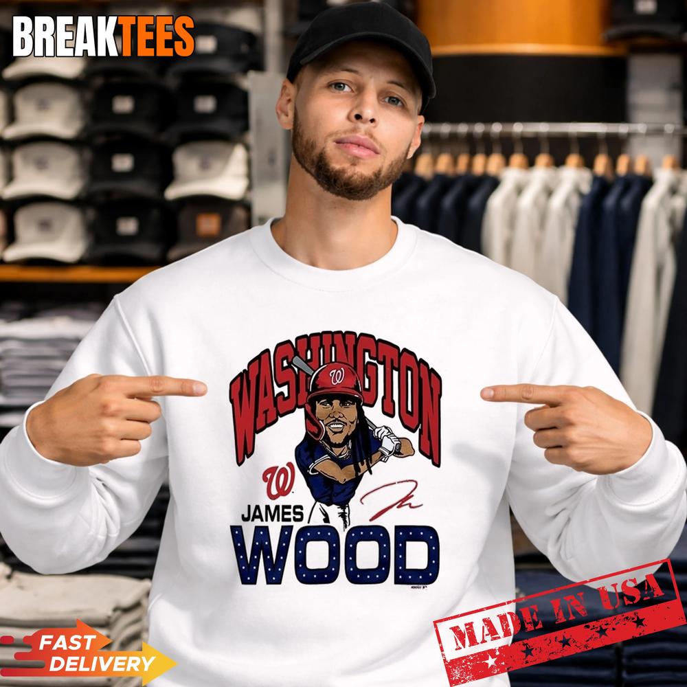 James Wood Washington Nationals Baseball Graphic Shirt