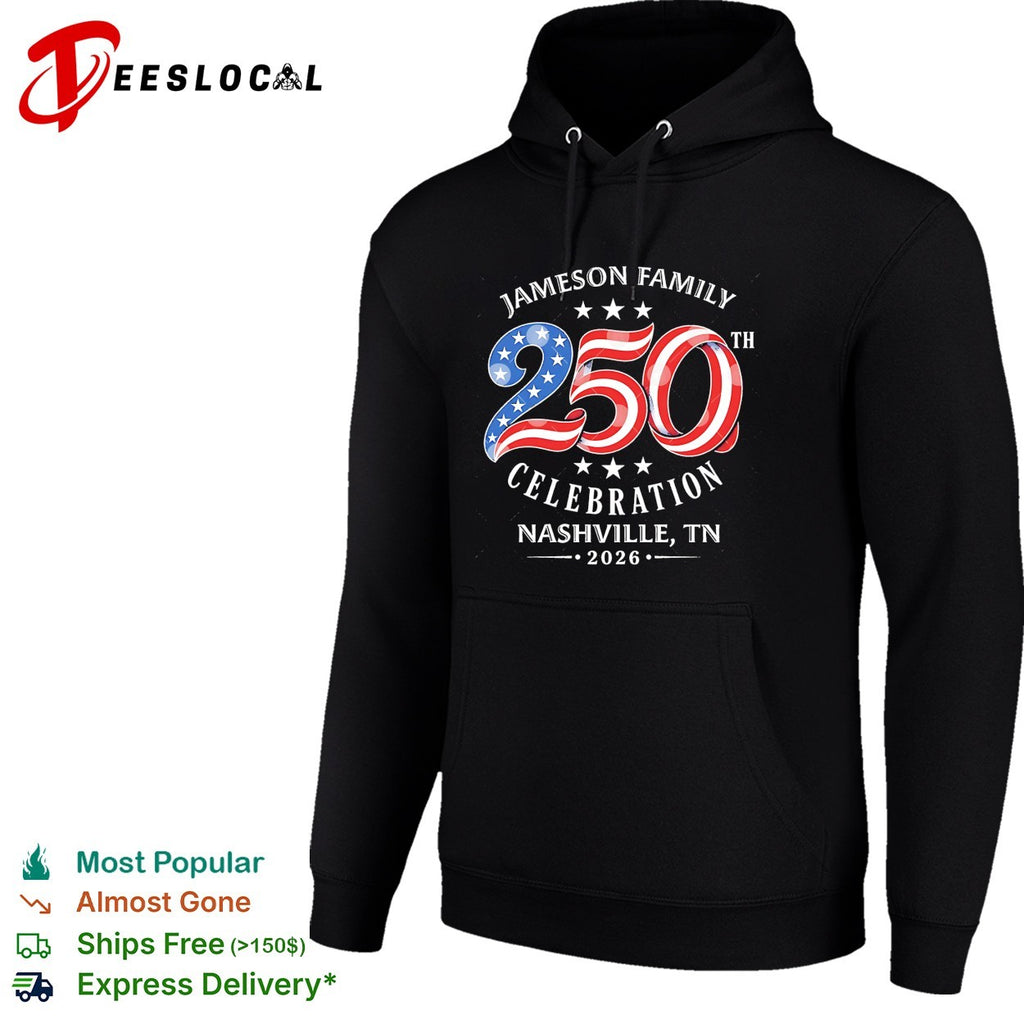 Jameson family 250th celebration Nashville TN 2026 patriotic shirt