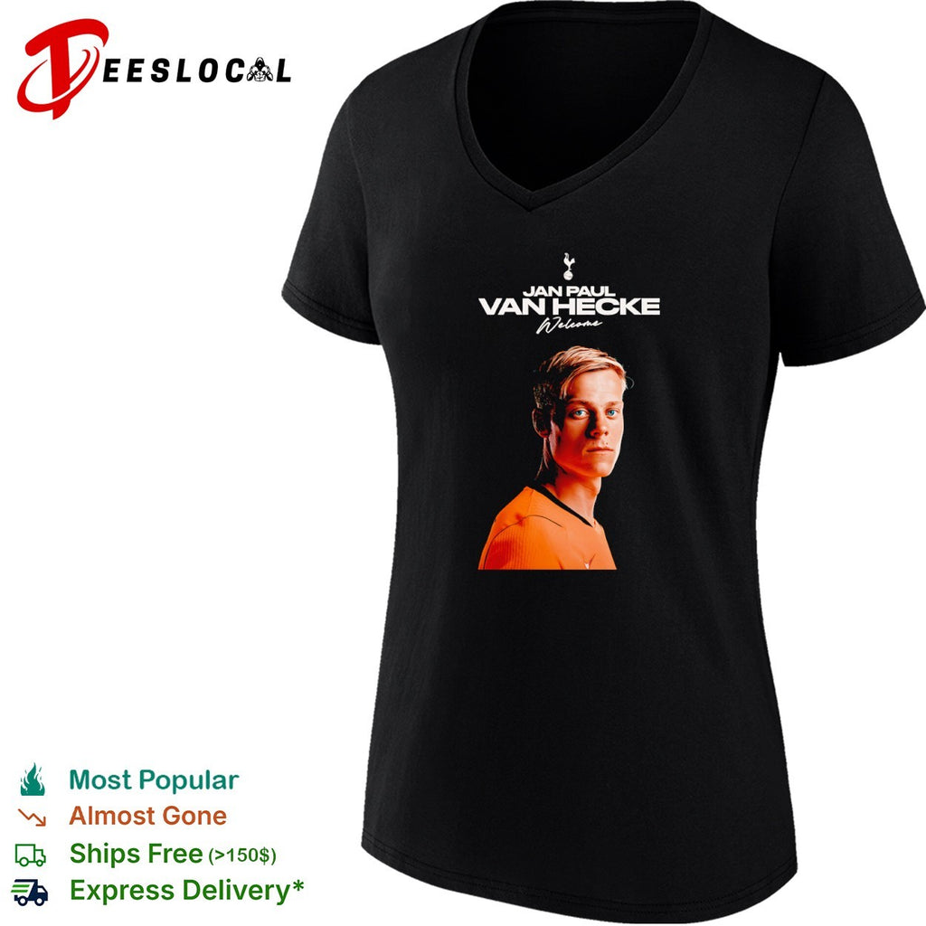 Jan Paul van Hecke Tottenham Hotspur Premier League Welcome to the club shirt