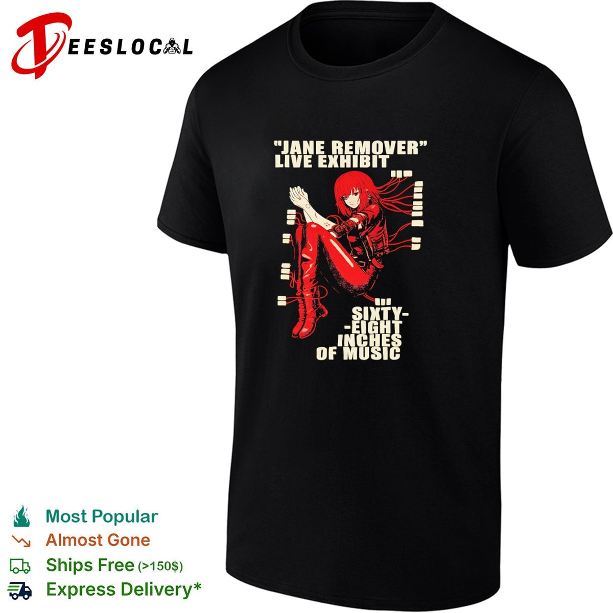 Jane Remover Live Exhibit Sixty Eight Inches of Music shirt
