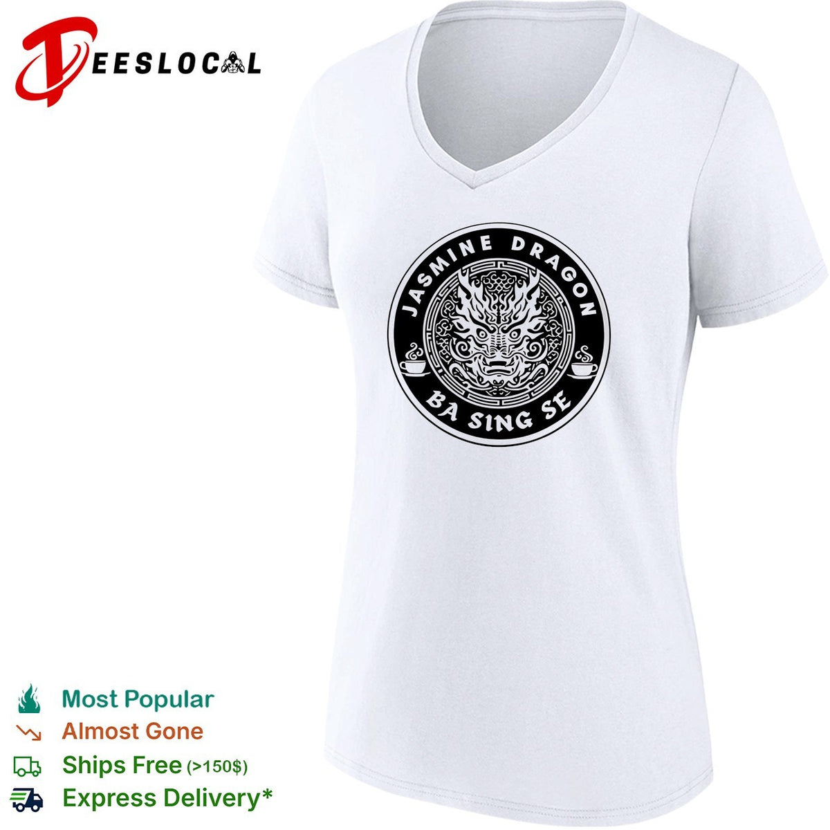 Jasmine Dragon Ba Sing Se Avatar tea house dragon circle emblem fan art shirt