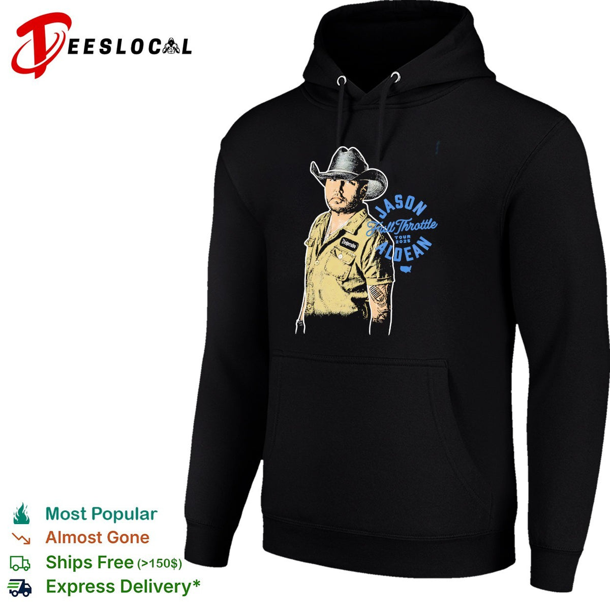 Jason Aldean Full Throttle portrait shirt