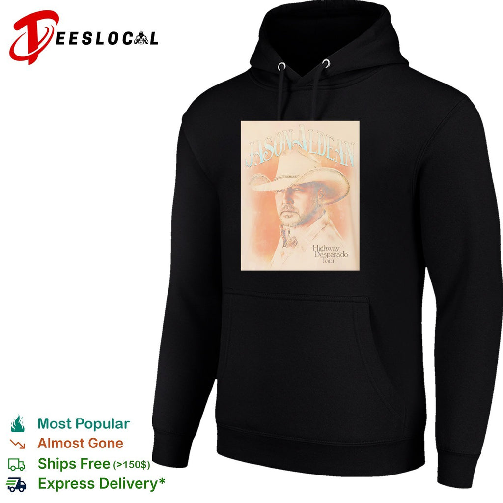 Jason Aldean Highway Desperado Tour portrait shirt